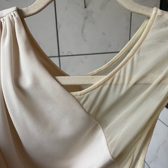 Cream Formal Halston Dress - Picture 5 of 5